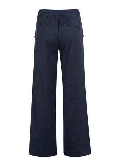 High Waist Wide Leg Trousers W : Navy Blazer Blue 93923