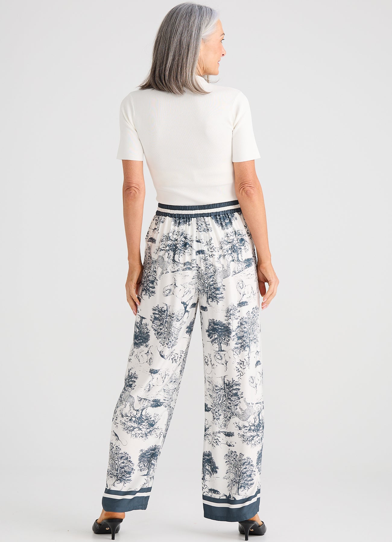Glenda Pant : Slate Toile