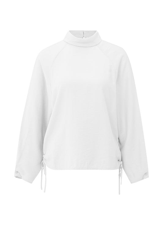 Turtle Top With Side Drawstrings : Pure White 00001