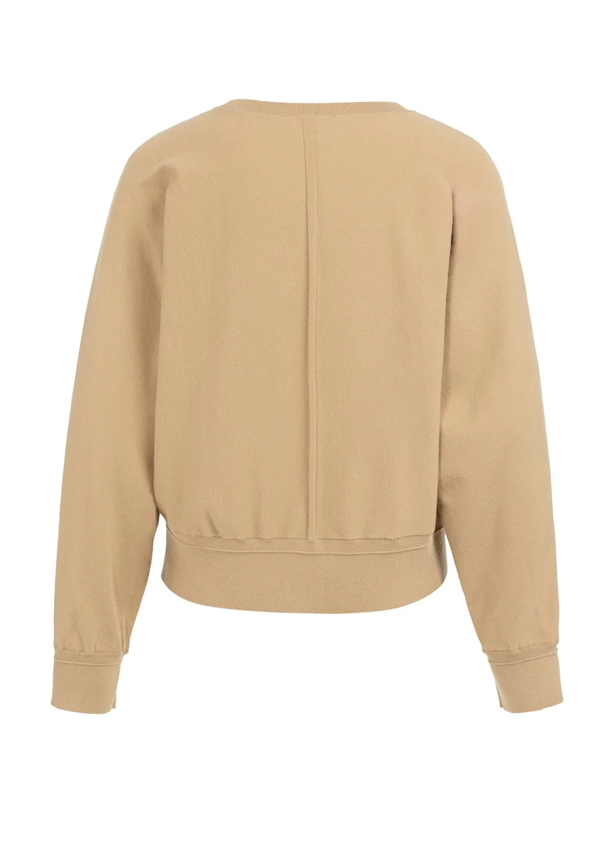 Batwing Sweater With Details : Tan Brown 99051