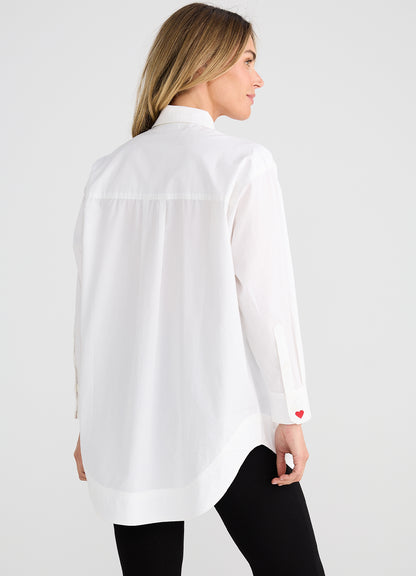 Gemma Shirt : White Je T Aime