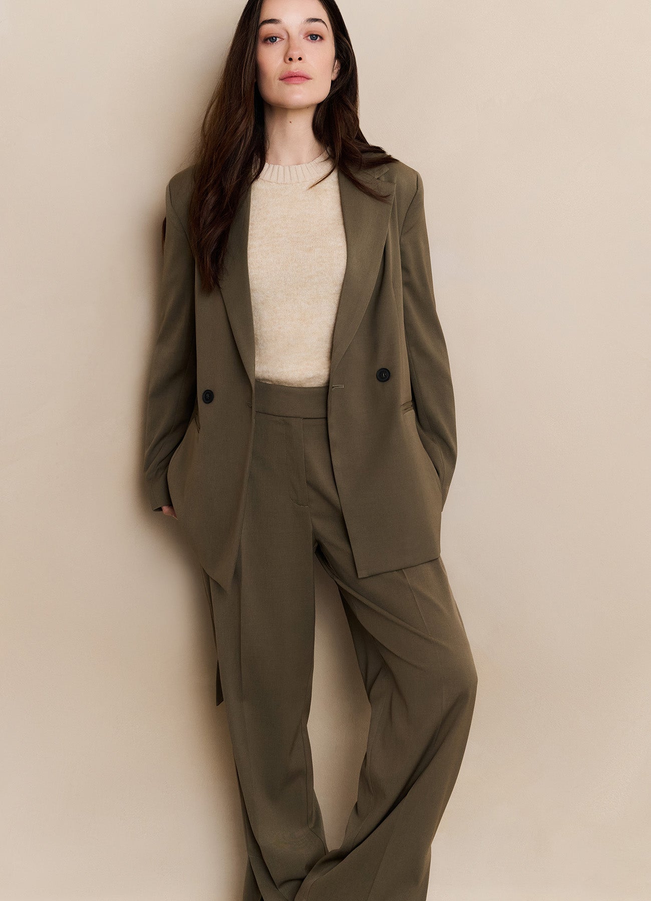 Short Sleeve Sweater With Rib : Yellow Sand Beige Melange 99009