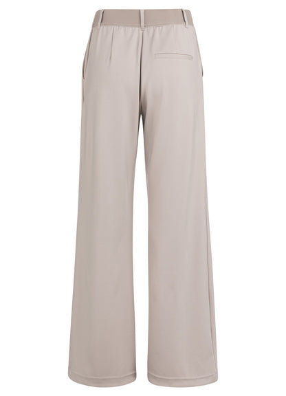 Jersey Wide Leg Trousers With : Mauve Purple 99054