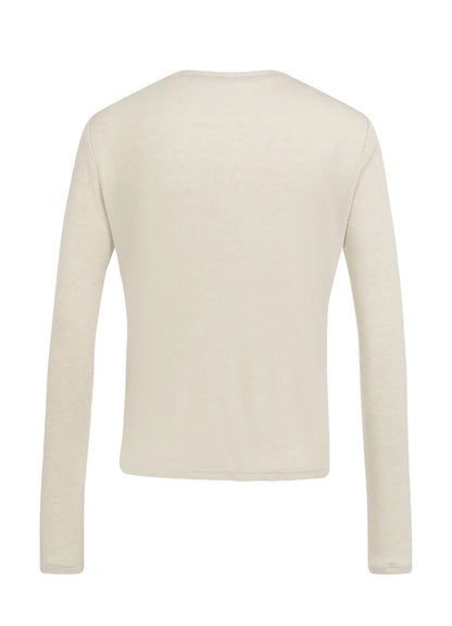 Jersey Cardigan With Small But : Slate Grey Melange 990552