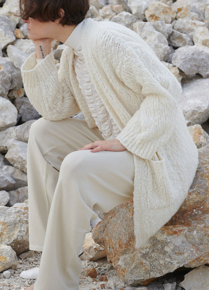 Cardigan : 80003-White