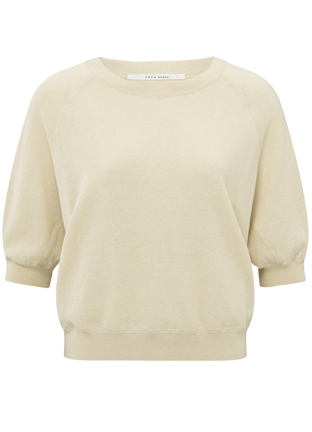 Fine Yarn Raglan Sweater Ls : Summer Sand 20908
