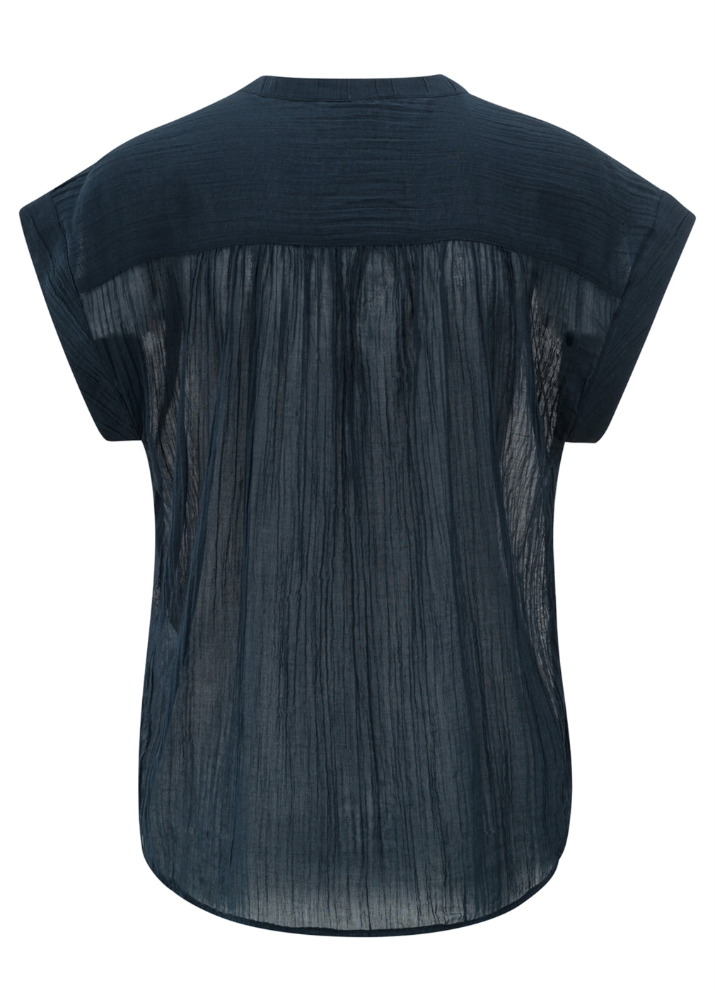Flowy Polo Top : Total Eclipse Blue 94010