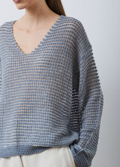 Oversize Sweater : 8303-Light Grey