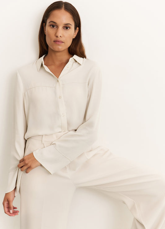 Blouse With Seams : Off White 99983