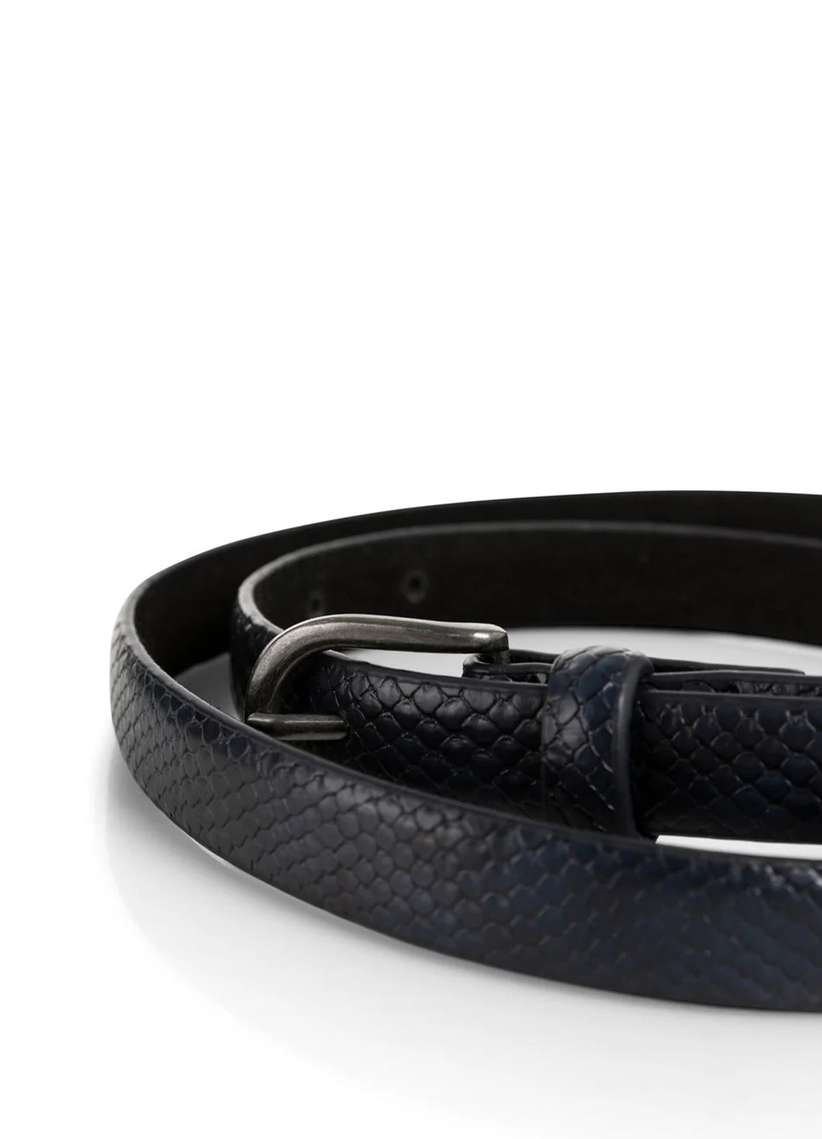 Thin Snake Belt : Navy Blazer Blue 93923