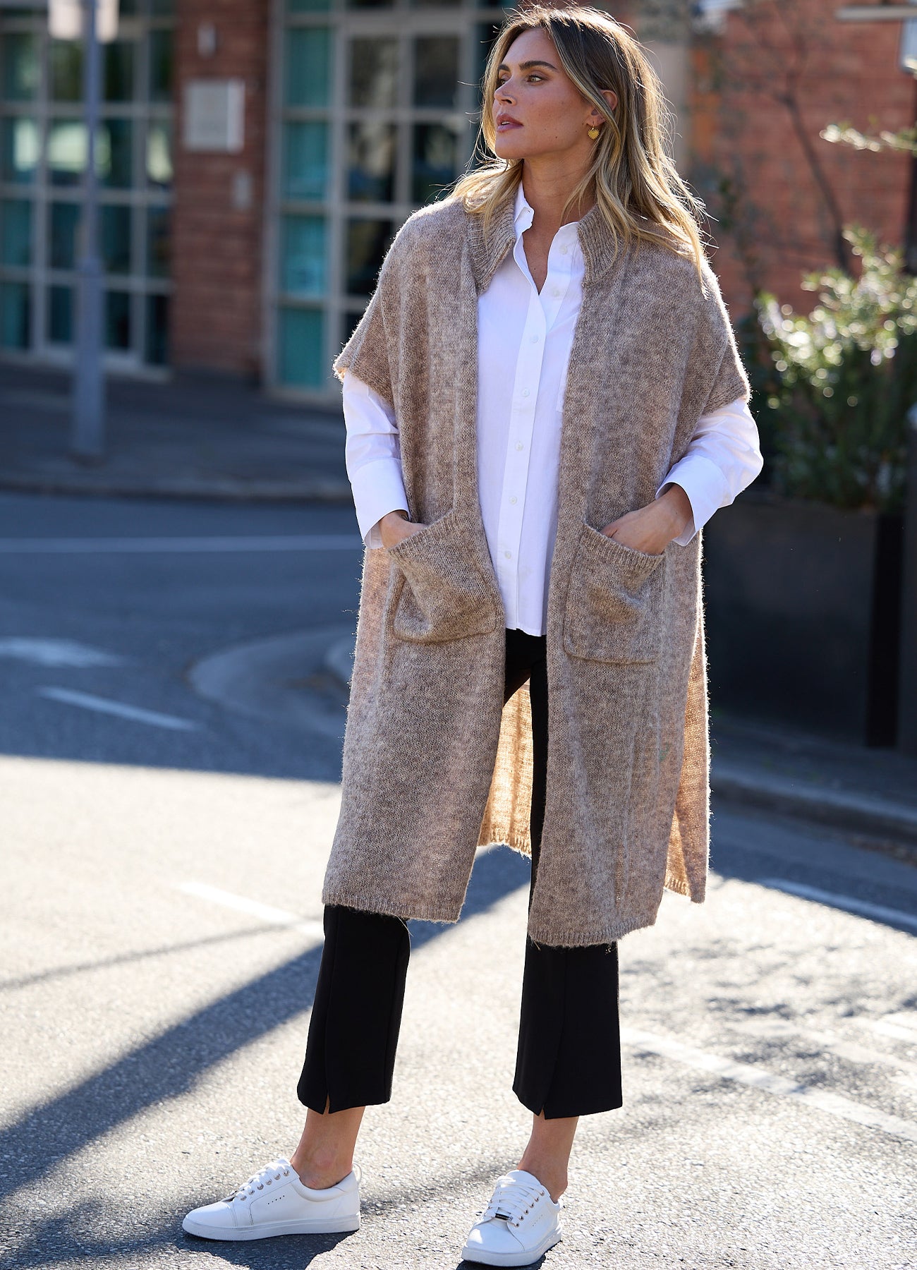 Phoenix Knit Cardi : Oat Marle