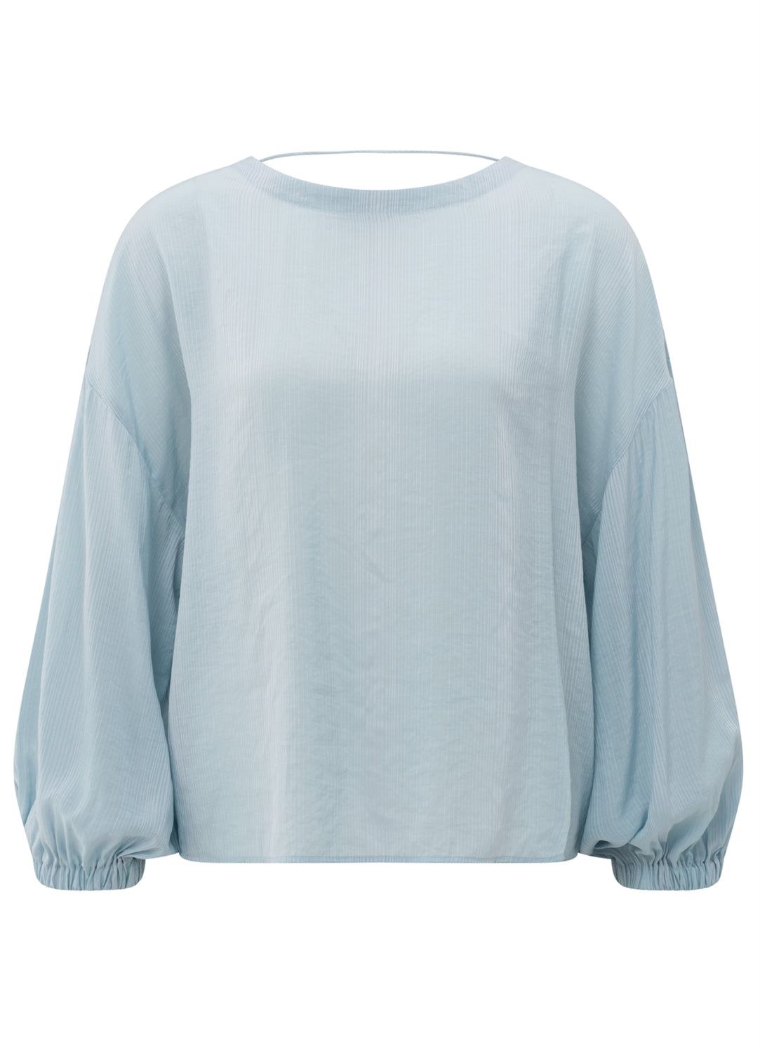 Crinkle Top With Low Back : Baby Blue 99992