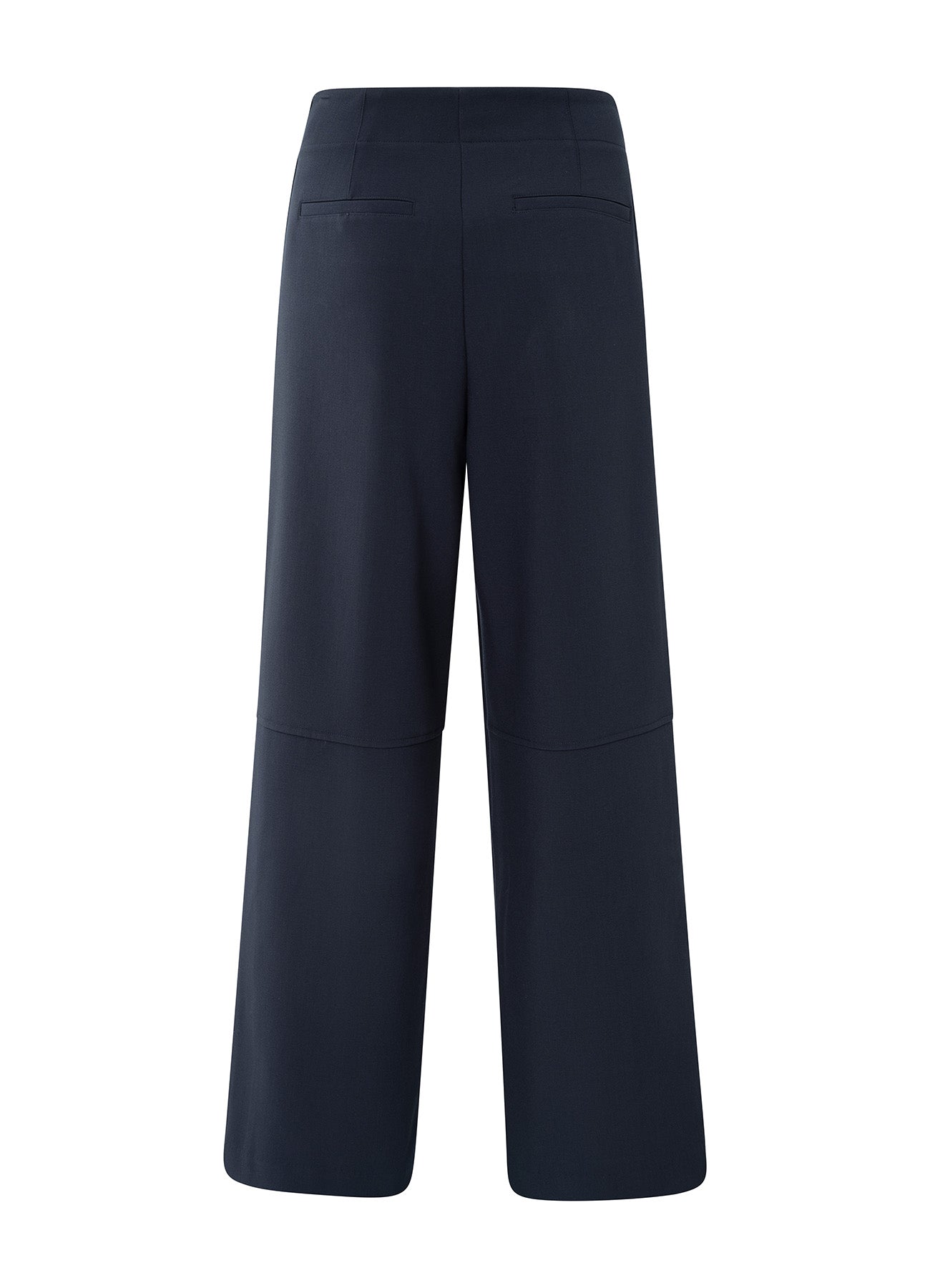 High Waist Wide Leg Trousers W : Inkwell Blue 94016
