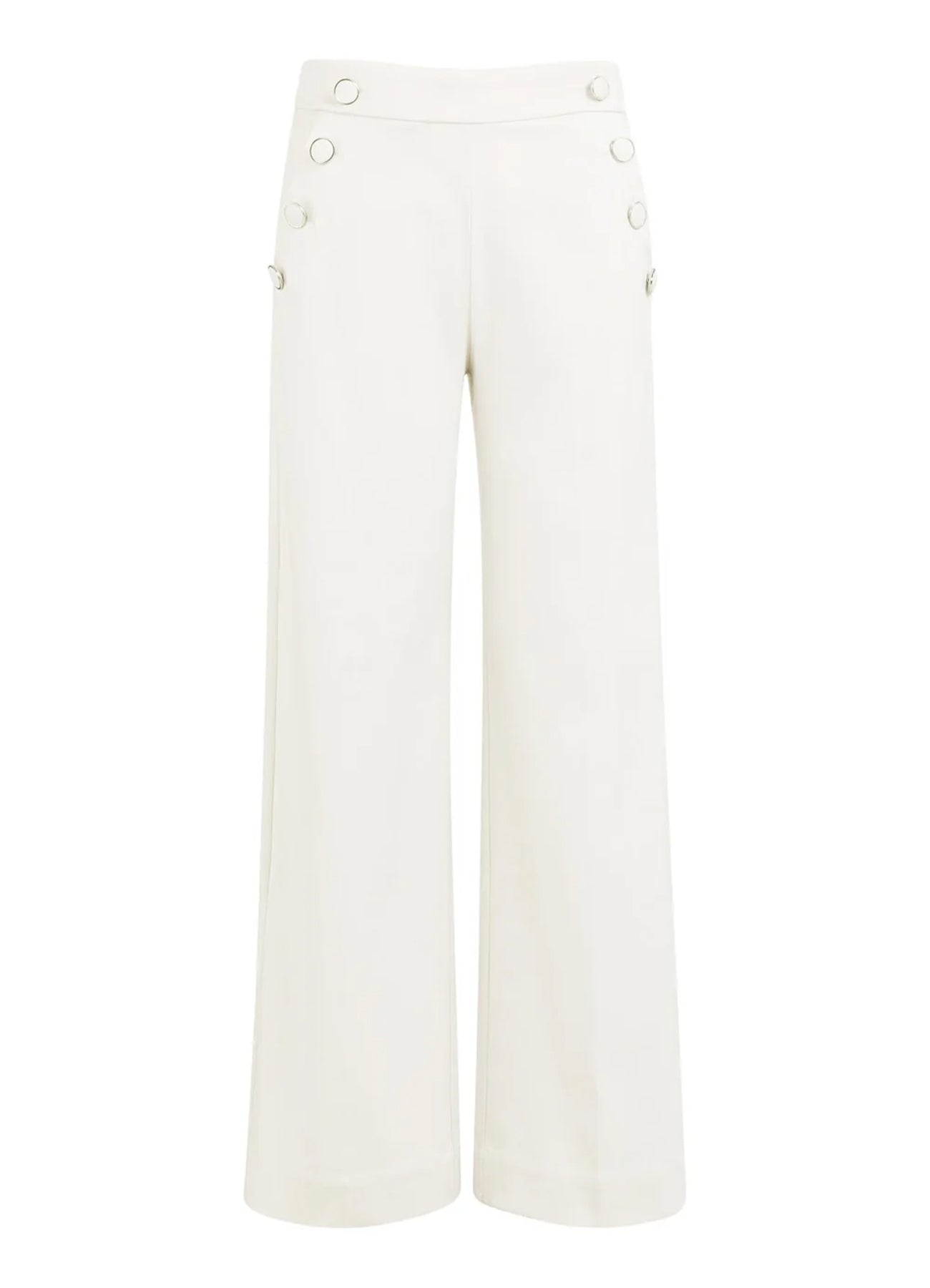 High Waist Wide Leg Trousers W : Off White 99049