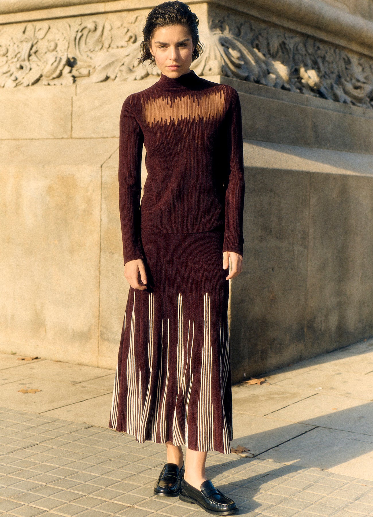 Skirt : 0000-Red Cocoa