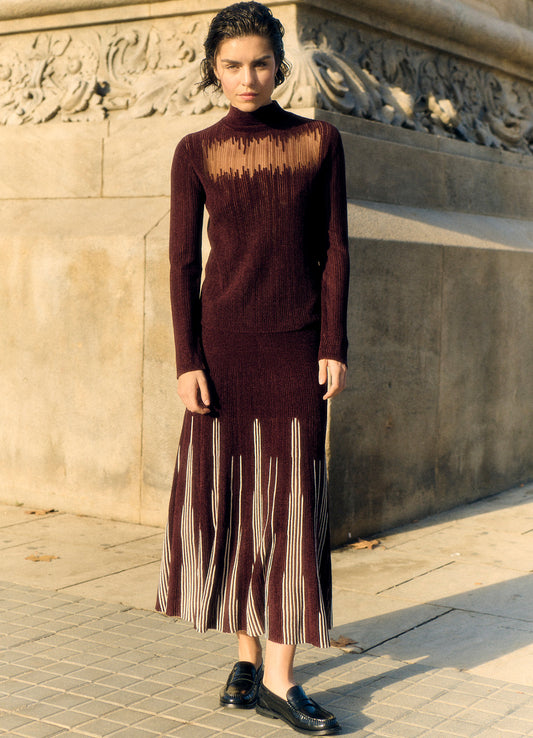 Skirt : 0000-Red Cocoa