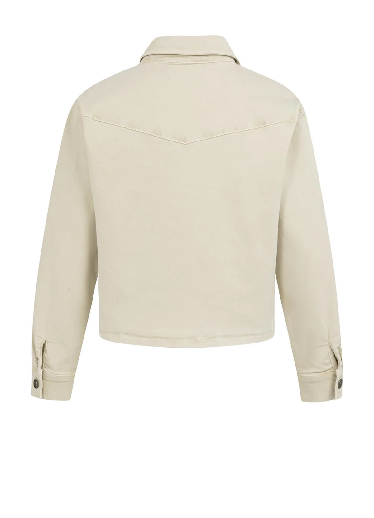 Colored Denim Jacket W. Seam : Sandstone Beige 99046