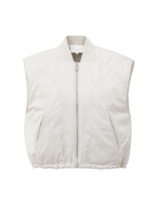 Nylon Reversible Bodywarmer : Beige 99013