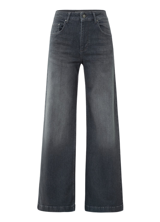 Hw Lose Wide Denim : Grey Denim 01113