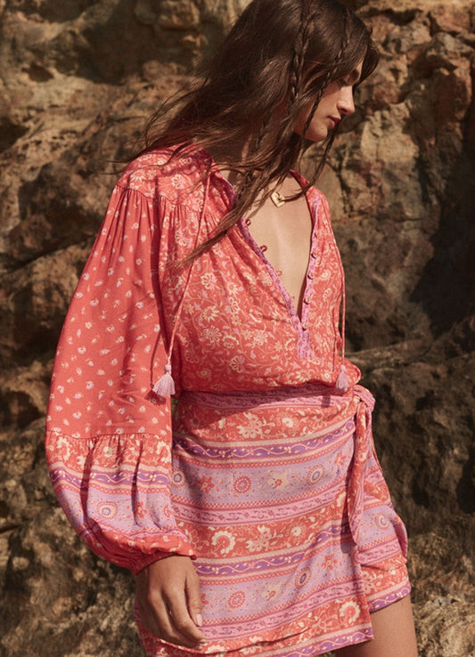 Sunshine Bandit Blouse : Cayenne