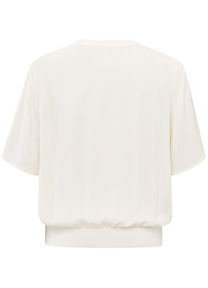 Woven Polo With Rib Waistband : Off White 99983