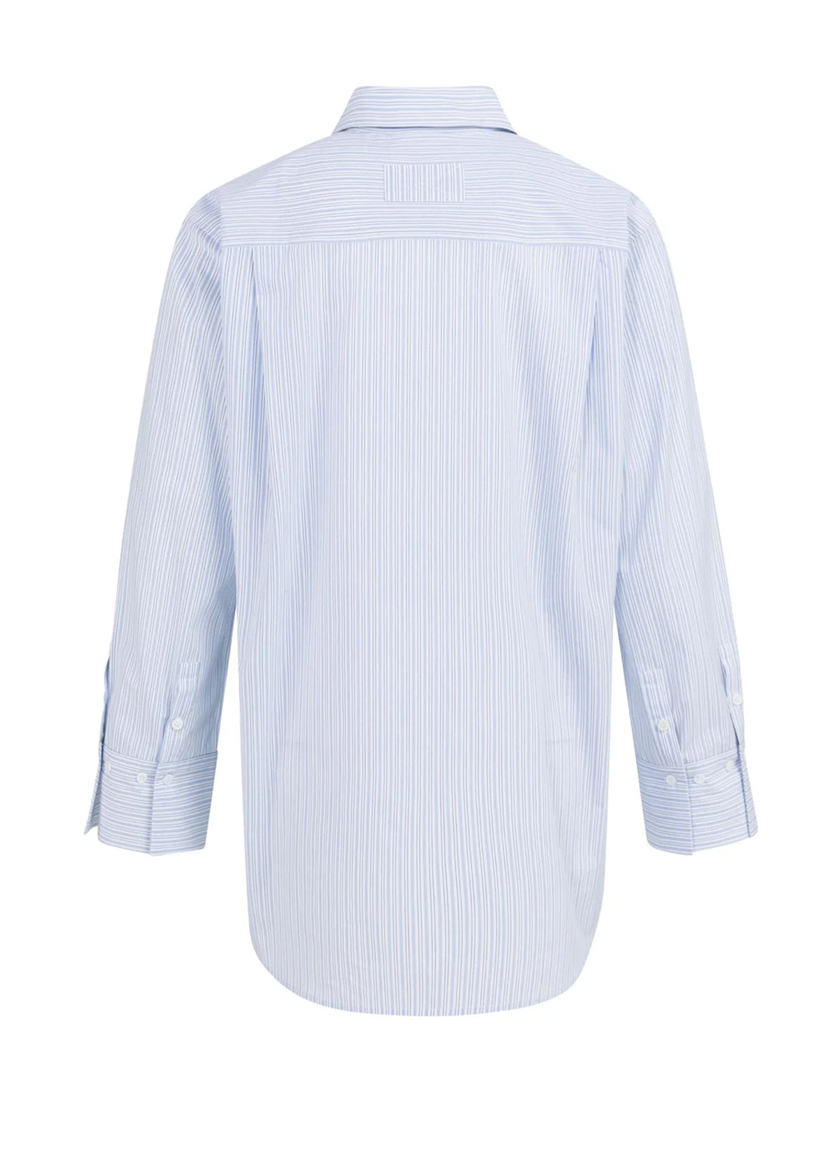 Striped Boyfriend Shirt With A : Ice Blue Dessin 990481