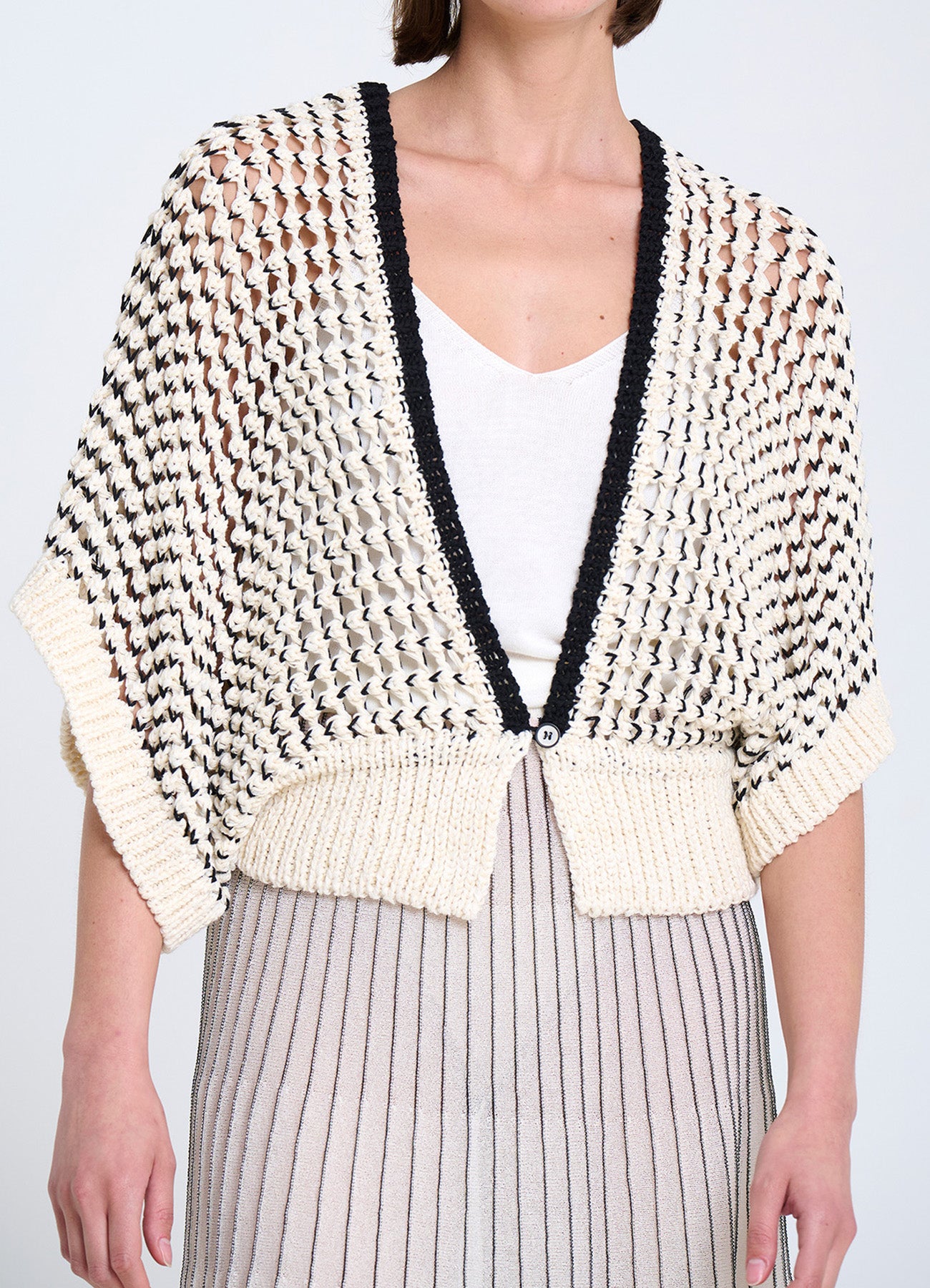 Vest : 1000-Cream/Black