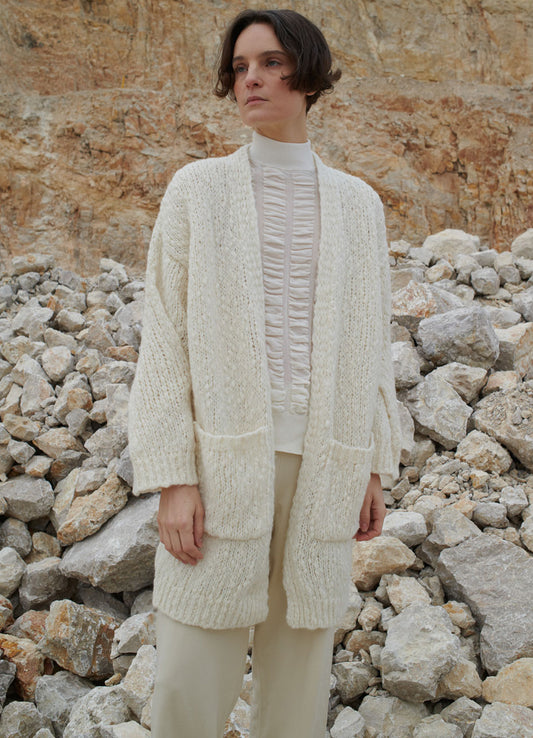 Cardigan : 80003-White
