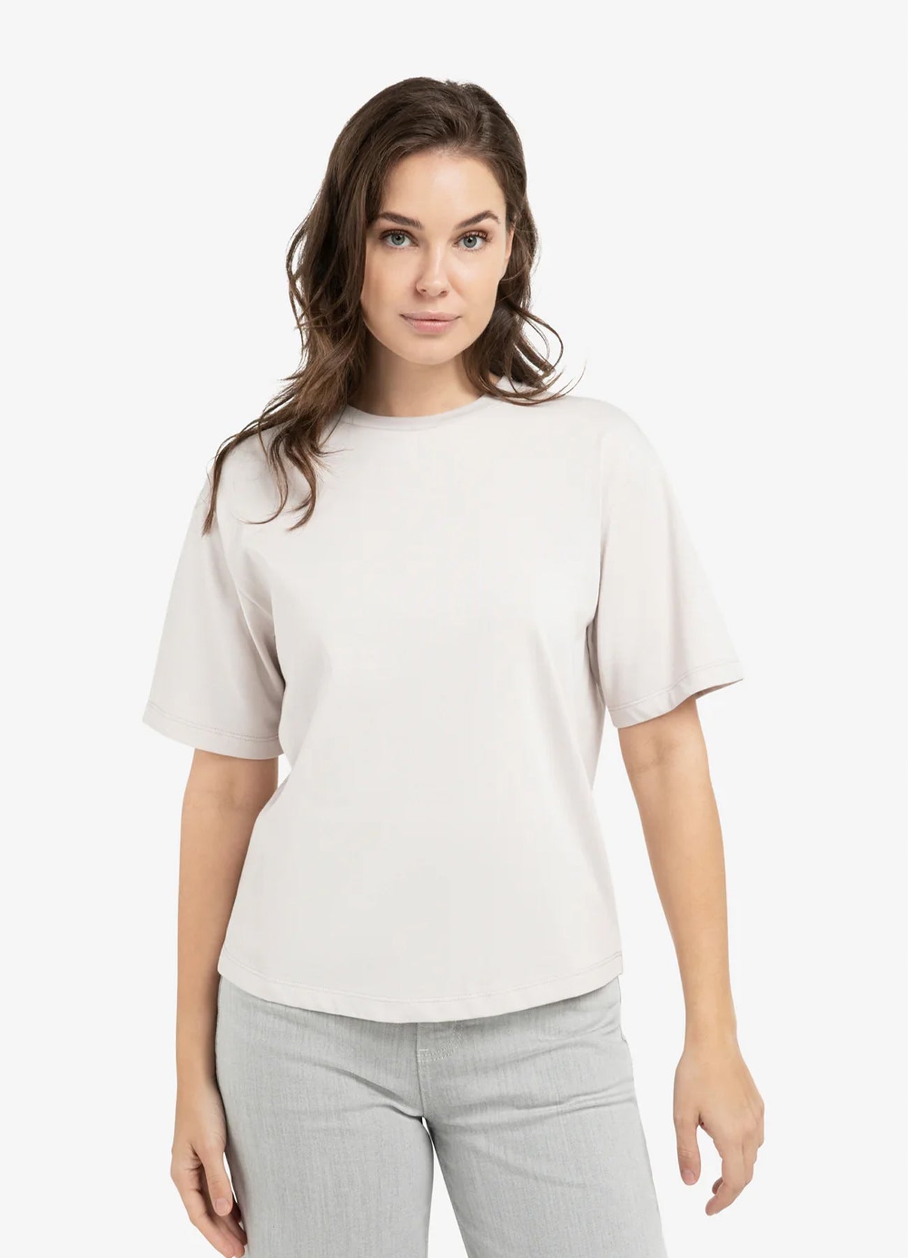 Boyfriend T-Shirt : Gray Lilac 33804