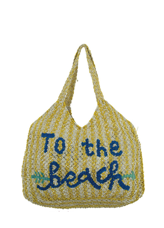 Drew The Beach : Yellow/Nat/Indigo