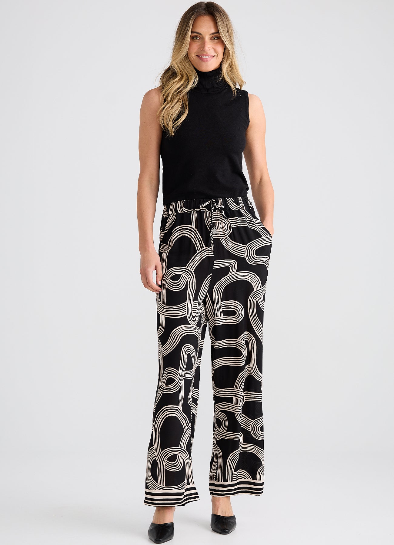 Glenda Pant : Ink Lines Print