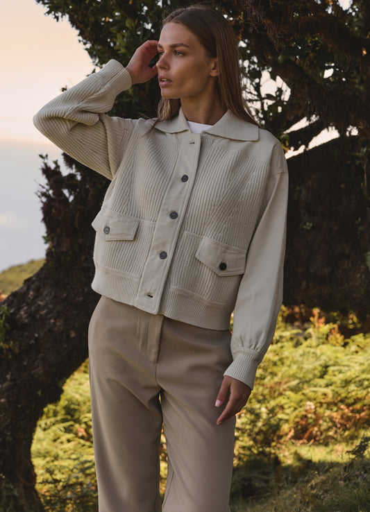 Cardigan With Twill Details : Off White 99986