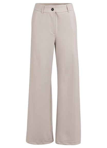 Jersey Wide Leg Trousers With : Mauve Purple 99054