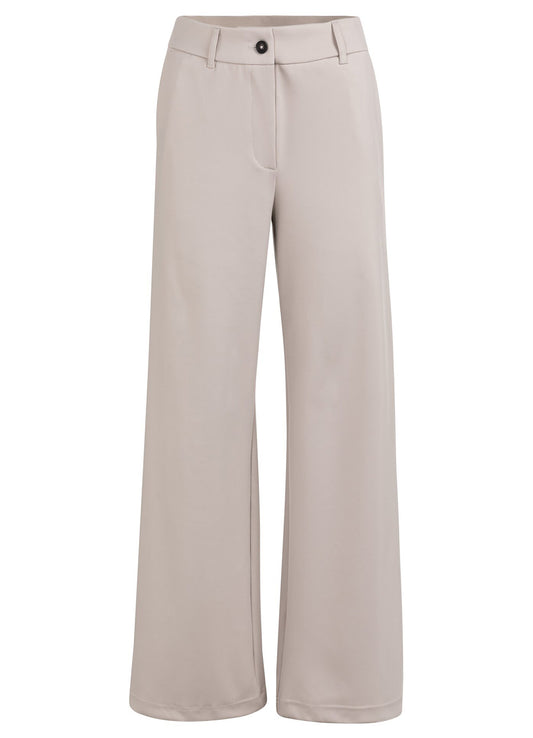 Jersey Wide Leg Trousers With : Mauve Purple 99054