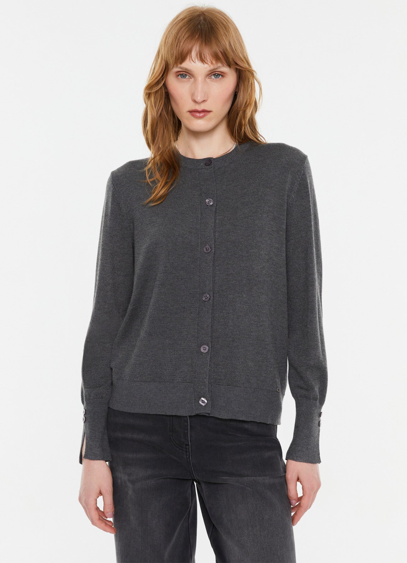 Cardigan : Grey-34