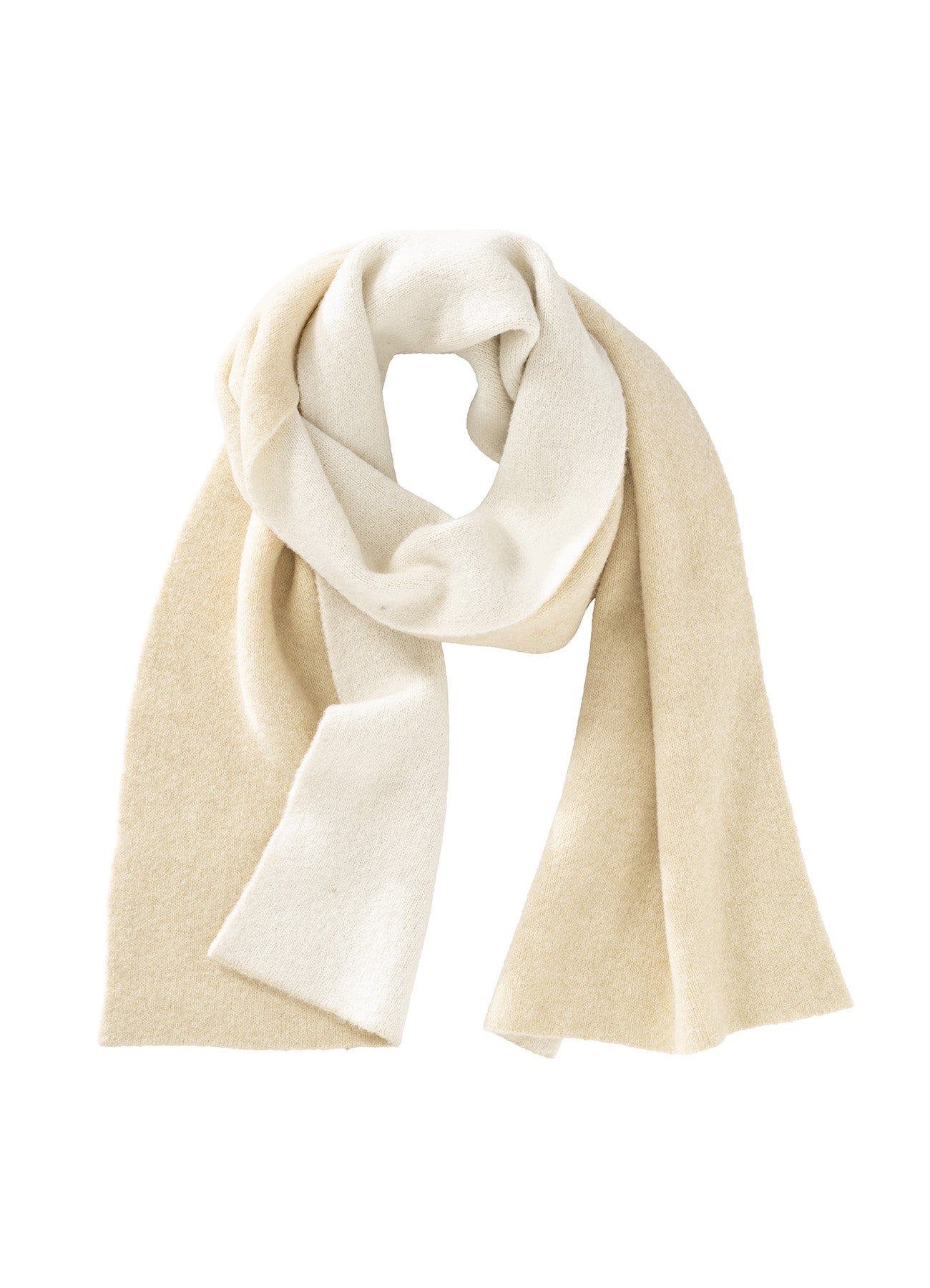 Two Tone Scarf : Beige Melange 99019