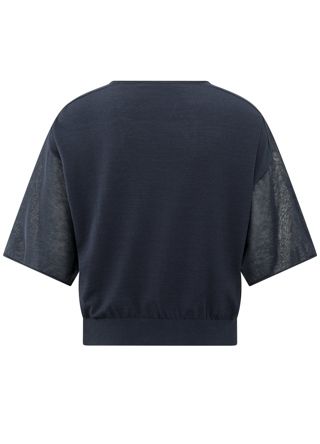 Boatneck Sweater With Transpar : Total Eclipse Blue 94010