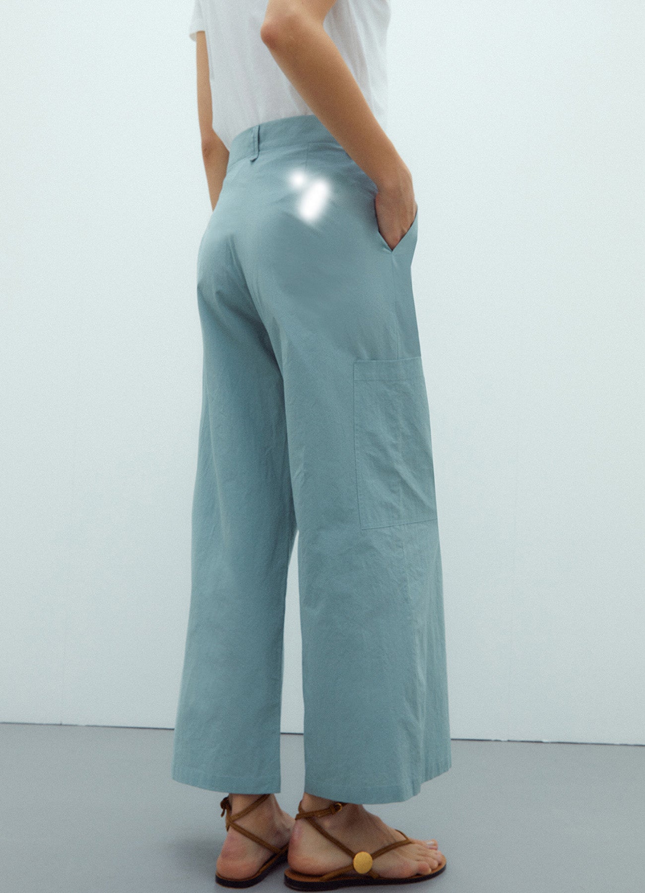 Trouser : Water Green-55