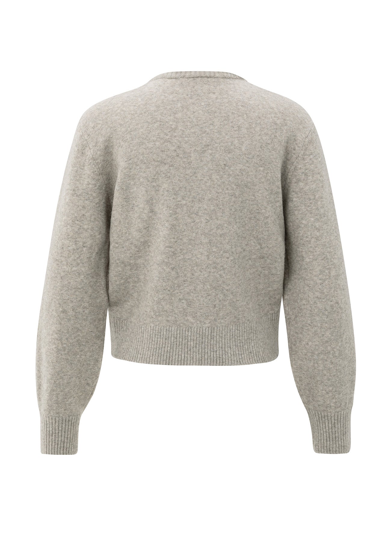 Cardigan With Detachable Woven : Brownish Grey 99018