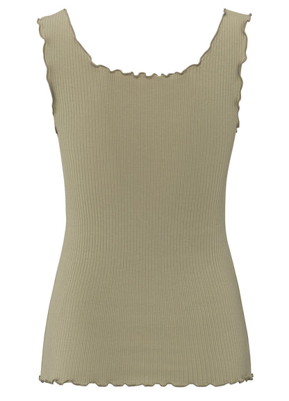 Singlet With Frilled Seams : Soft Green 99980