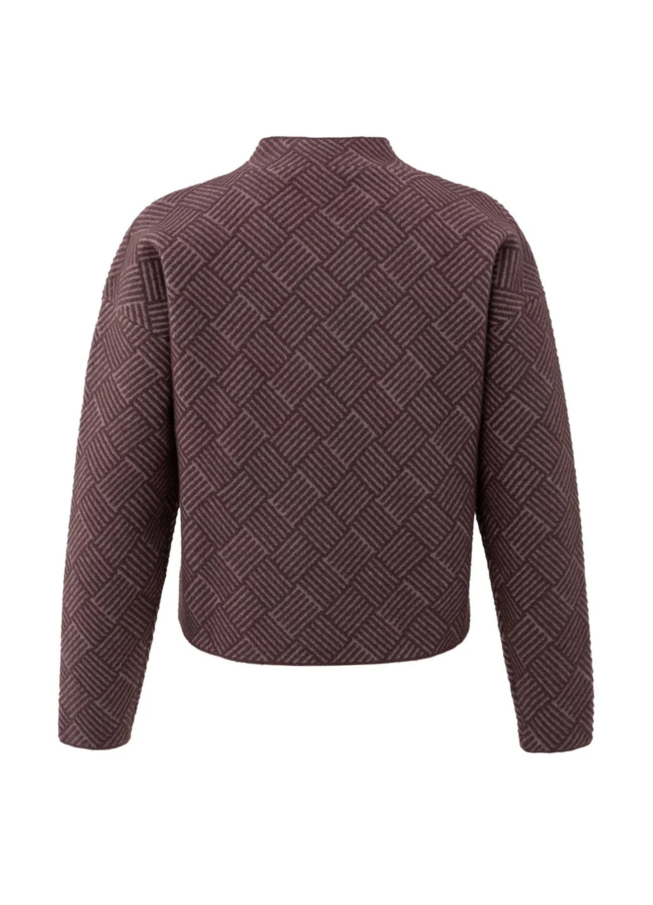 Jaquard Sweater Ls : Fudge Purple Dessin 53802