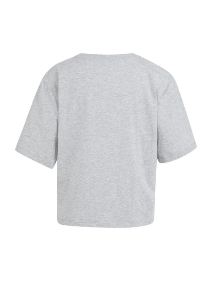Short Sleeve T-Shirt With Floc : Pure White Dessin 000001