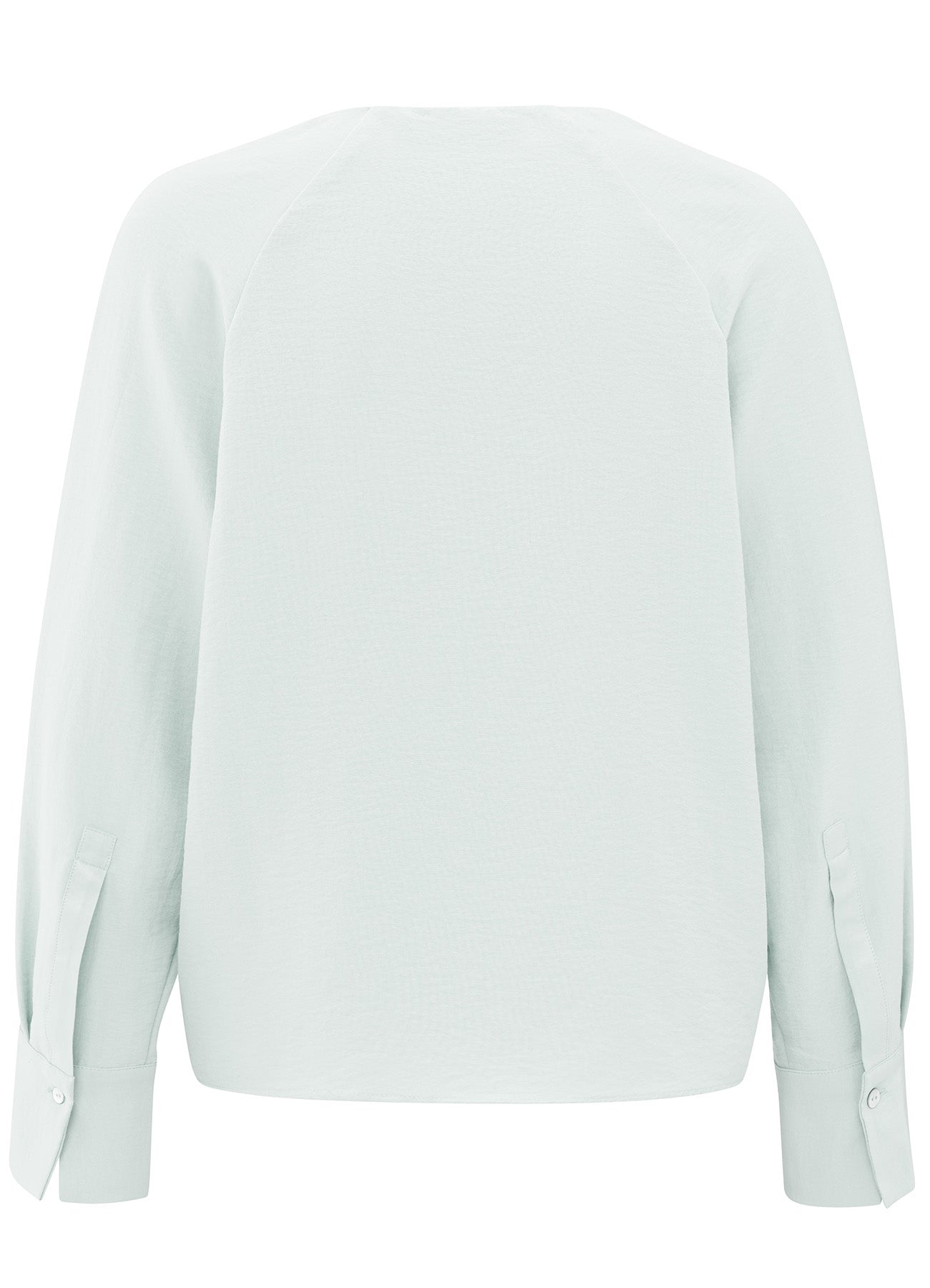 Shiny V-Neck Top : Barely Blue 24306