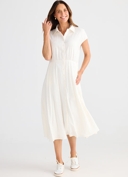 Musings Dress : Off White