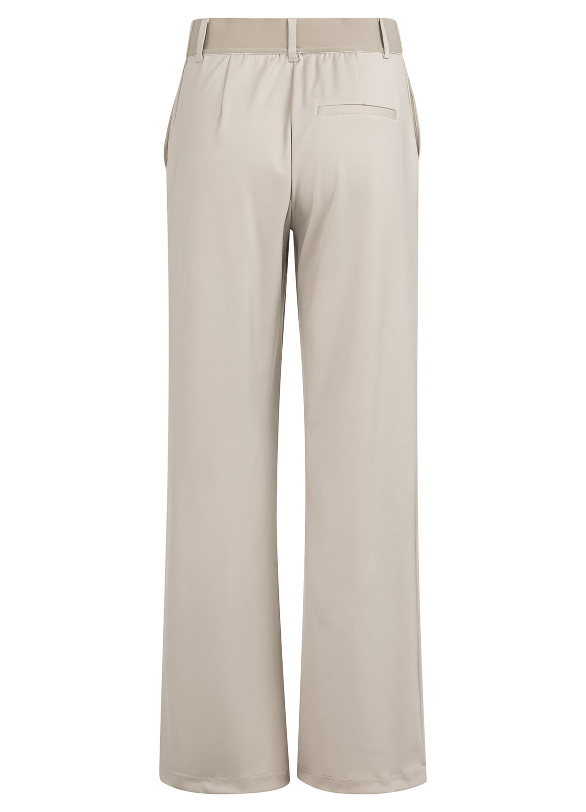 Jersey Wide Leg Trousers With : Slate Grey 99055