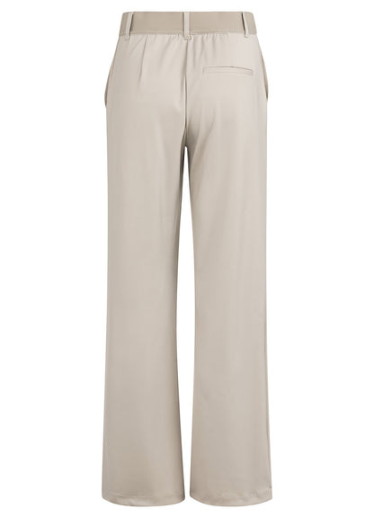 Jersey Wide Leg Trousers With : Slate Grey 99055