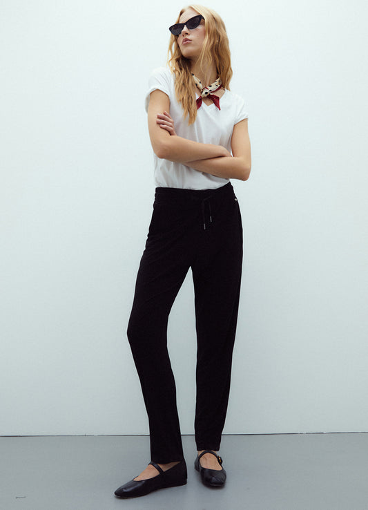 Trouser : Black-104