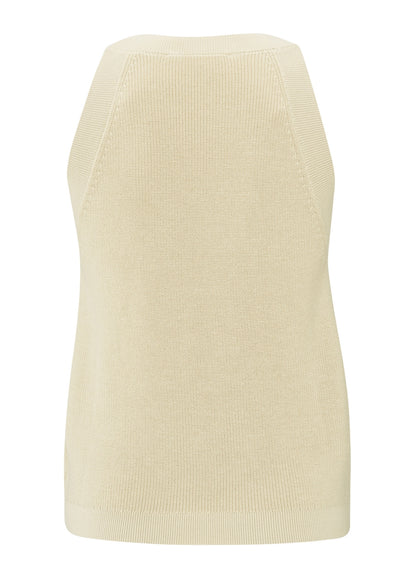 Knitted Tanktop High Neckline : Summer Sand 20908
