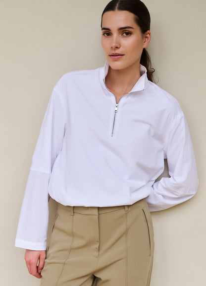 Balloon Top With Zipper : Pure White 00000