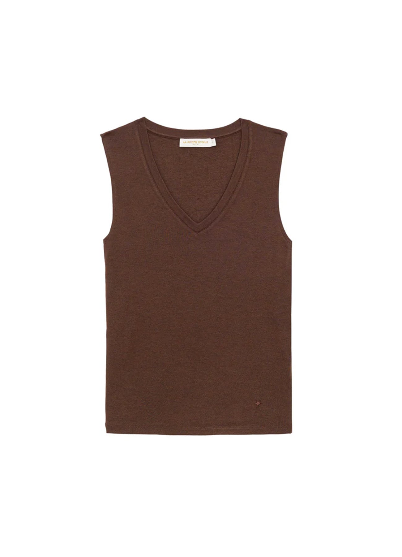 Debardeur Maille : 16-Marron